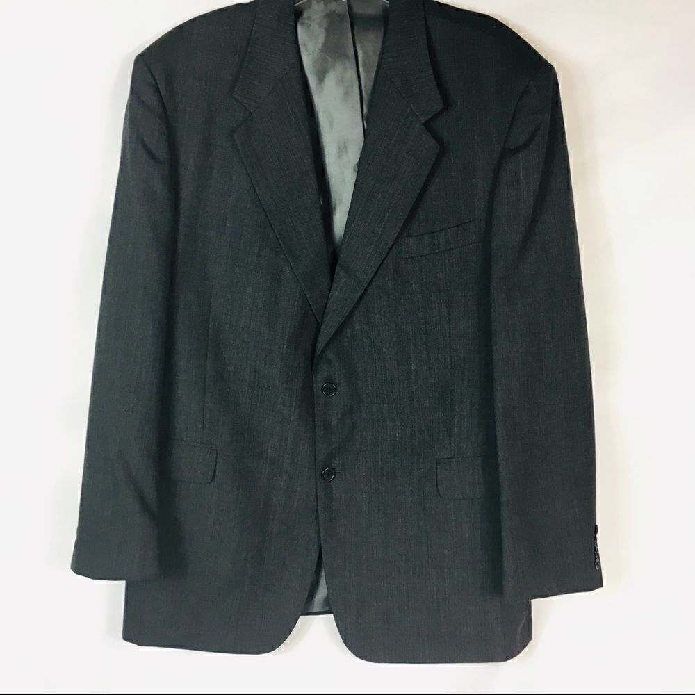 ‎Kilburne & Finch Mens Gray Wool Blend Jacket